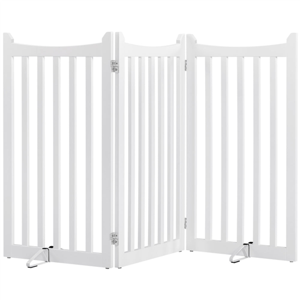 Indoor Pet Barrier for Doorway Dog Pen Wooden Pet Gate