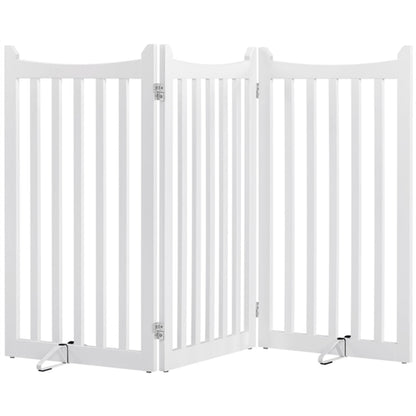 Indoor Pet Barrier for Doorway Dog Pen Wooden Pet Gate
