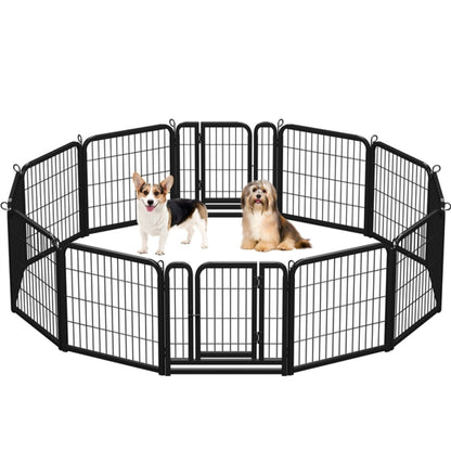 12 Panels Dog Playpen Metal Pet Pen