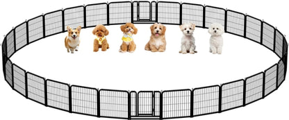 32pcs Dog Pen Metal Pet Playpen