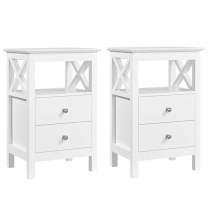 2x Side Table Nightstand End Table