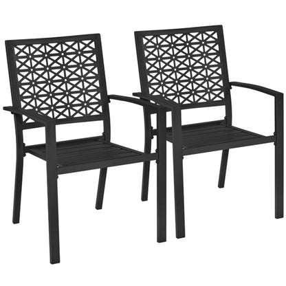 2pcs Dining Chairs + Outdoor Coffee End Table
