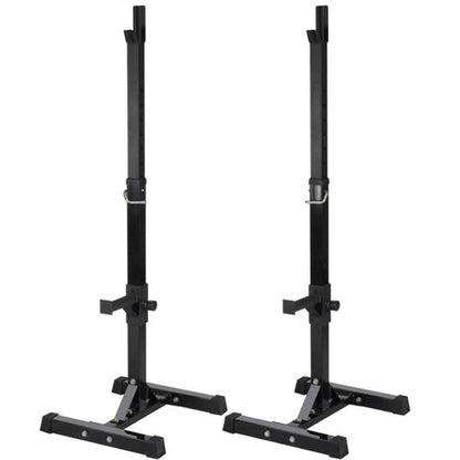 Pair of Adjustable Squat Rack Standard 45-70 Inch Solid Steel Squat Stand