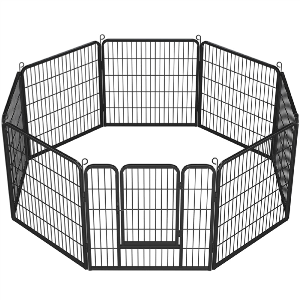 8 Panel Dog Pen Playpen Play Yard Metal Exercise Barrier Pet Pen