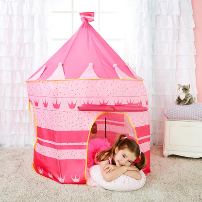 Pink Pop-Up Castle Play Tent for Little Princesses