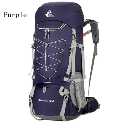 75L Camping & Hiking Backpack – Outdoor Travel Mountaineering Pack with Rain Cover ZYQS11710