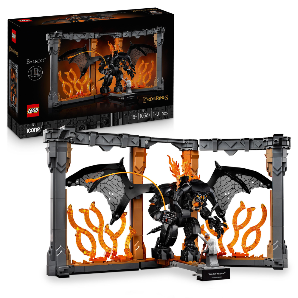 LEGO Icons: The Lord of the Rings Balrog Book Nook (10367)