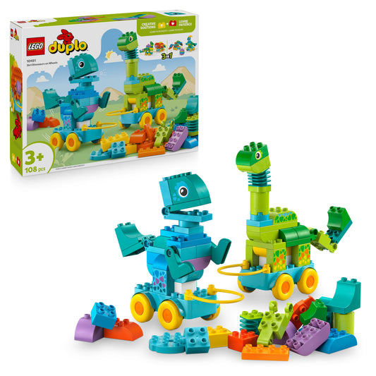 LEGO DUPLO Town: 3-in-1 Dinosaurs on Wheels (10451)