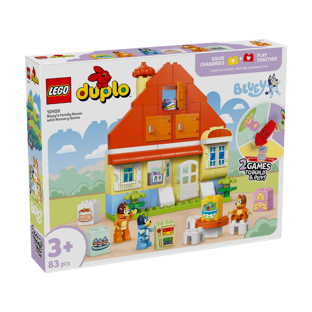 LEGO Duplo:  Bluey's Family House with Memory Game (10459)