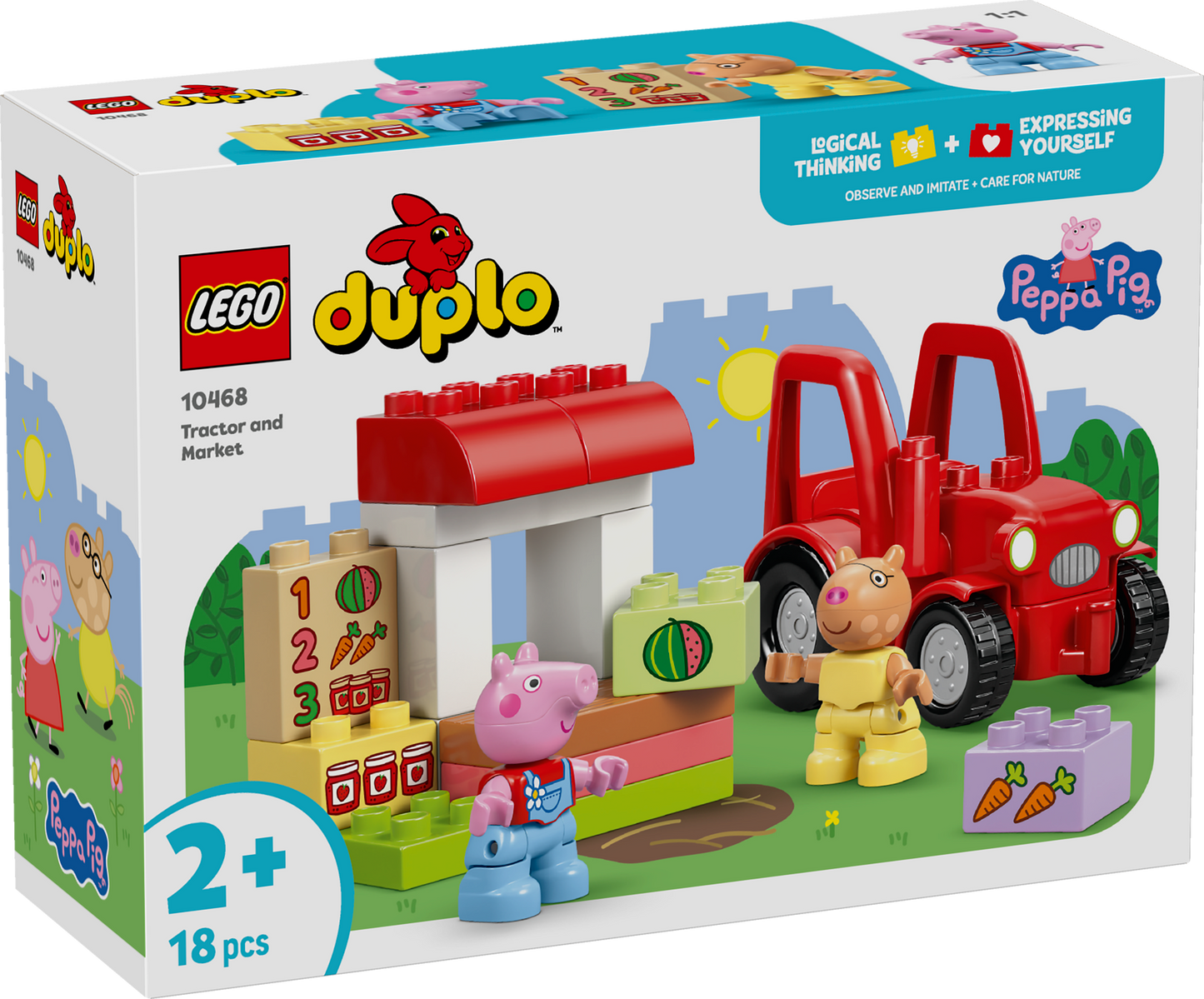 LEGO DUPLO: Peppa Pig Tractor and Market (10468)