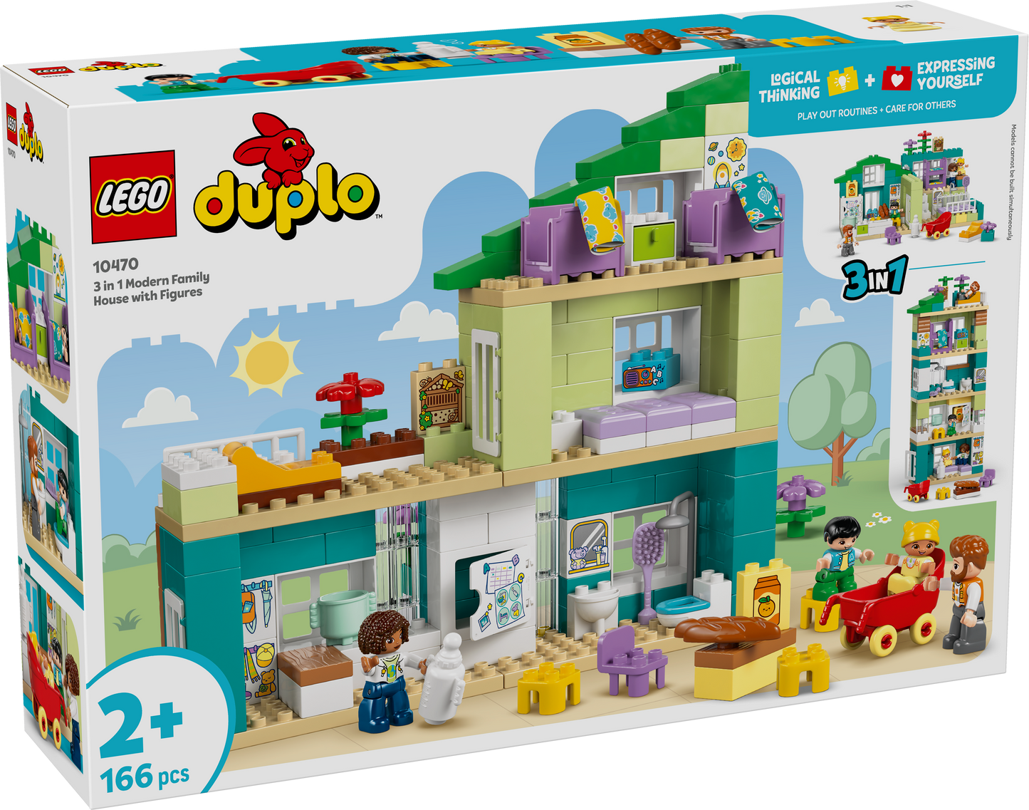 LEGO DUPLO: Town 3 in 1 Modern Family House with Figures (10470)