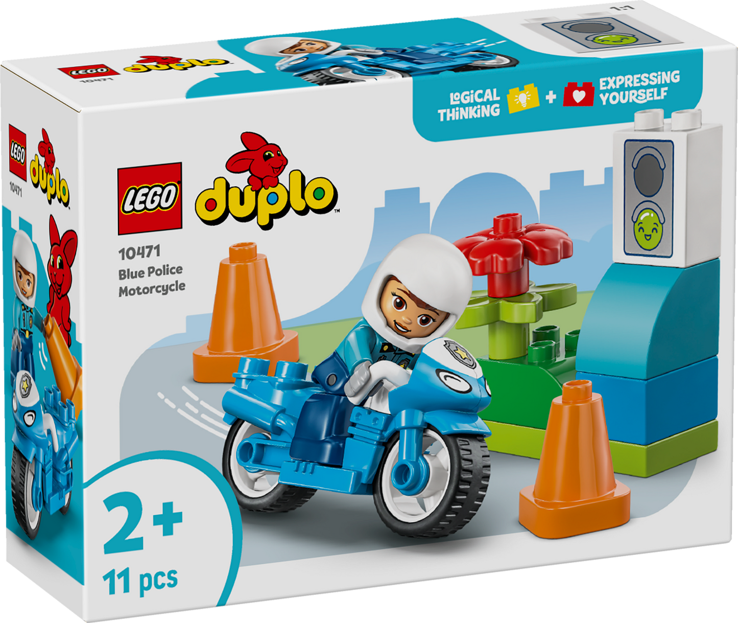 LEGO DUPLO: Town Blue Police Motorcycle (10471)