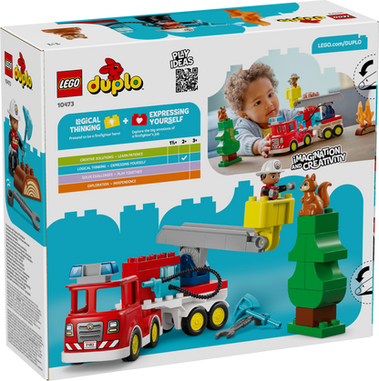 LEGO DUPLO: Town Fire Engine with Hose and Firefighter (10473)