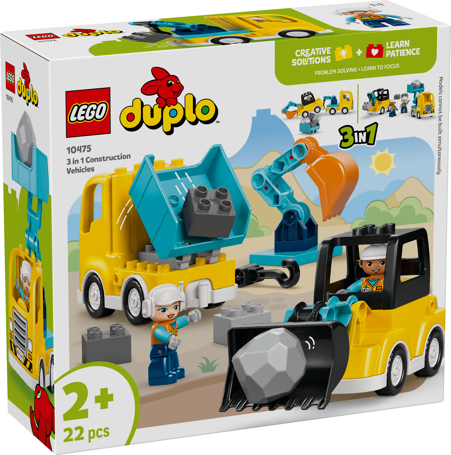 LEGO DUPLO: Town 3 in 1 Construction Vehicles (10475)