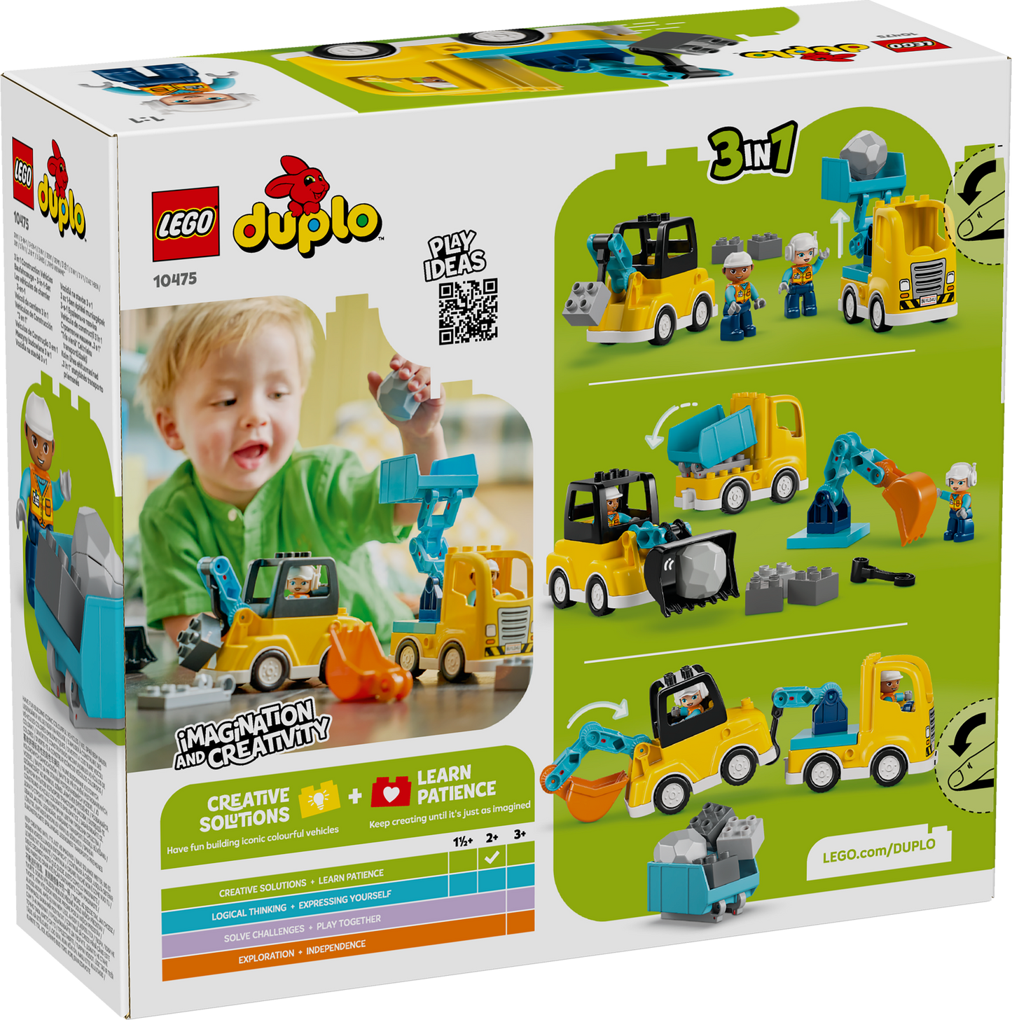 LEGO DUPLO: Town 3 in 1 Construction Vehicles (10475)