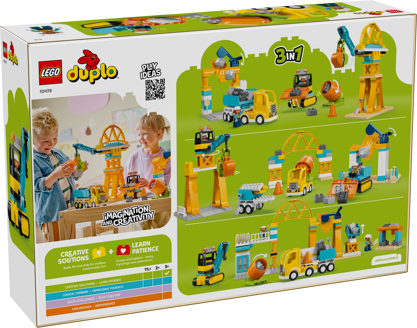 LEGO DUPLO: Town 3 in 1 Construction Site and Vehicles (10476)