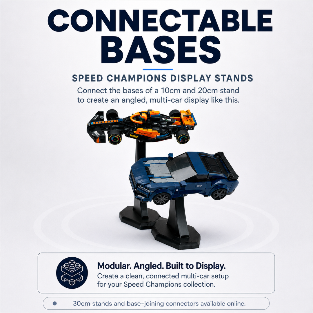 DisplayX 75°, 20cm Display Stand Compatible with LEGO® Speed Champion Sets