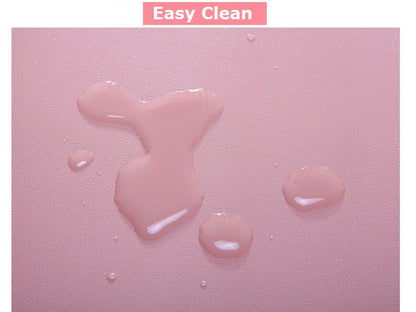 Pink- 100*50cm PU Leather Desk Mat Computer Laptop Keyboard Mouse Pad Office