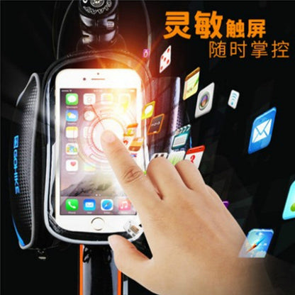 ECOTREK Waterproof Bicycle Frame Bag – Bike Phone Holder with Touchscreen JS71801