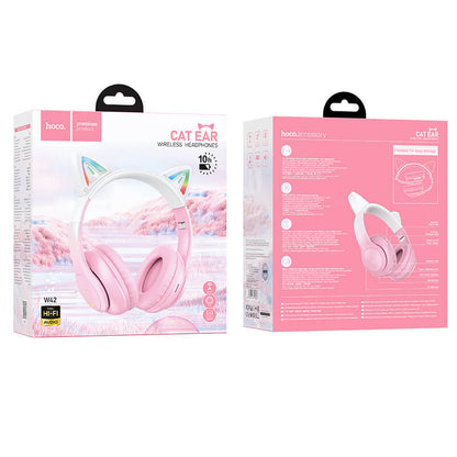 Hoco Ergonomic Cat Ear Bluetooth Headset with LED Light W42