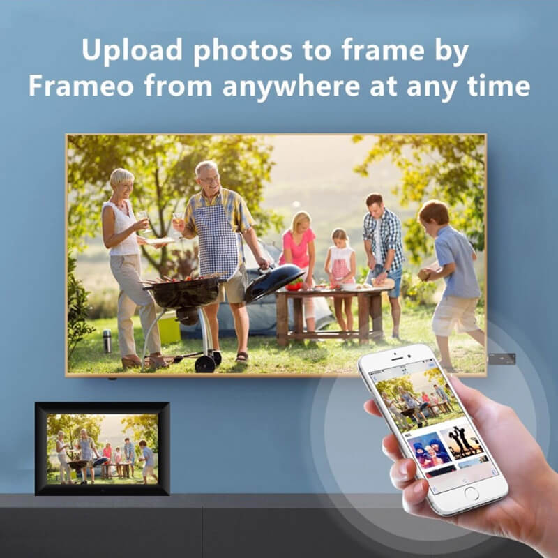 Mobie 10.1 Inch HD IPS Touchscreen WiFi Remote Sharing Digital Picture Frame