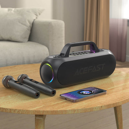 Acefast Party Karaoke All-in-one Audio Set with 2 Wireless Microphones K1