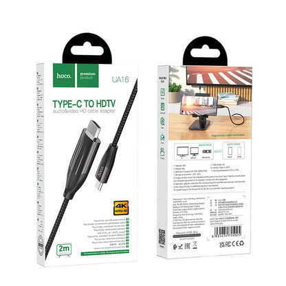 Hoco Type-C to HDMI Adapter Cable for Phone to TV (2M) UA16