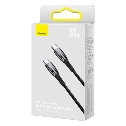 Baseus Glimmer Series Fast Charging Data Cable Type-C to Type-C 100W 1m