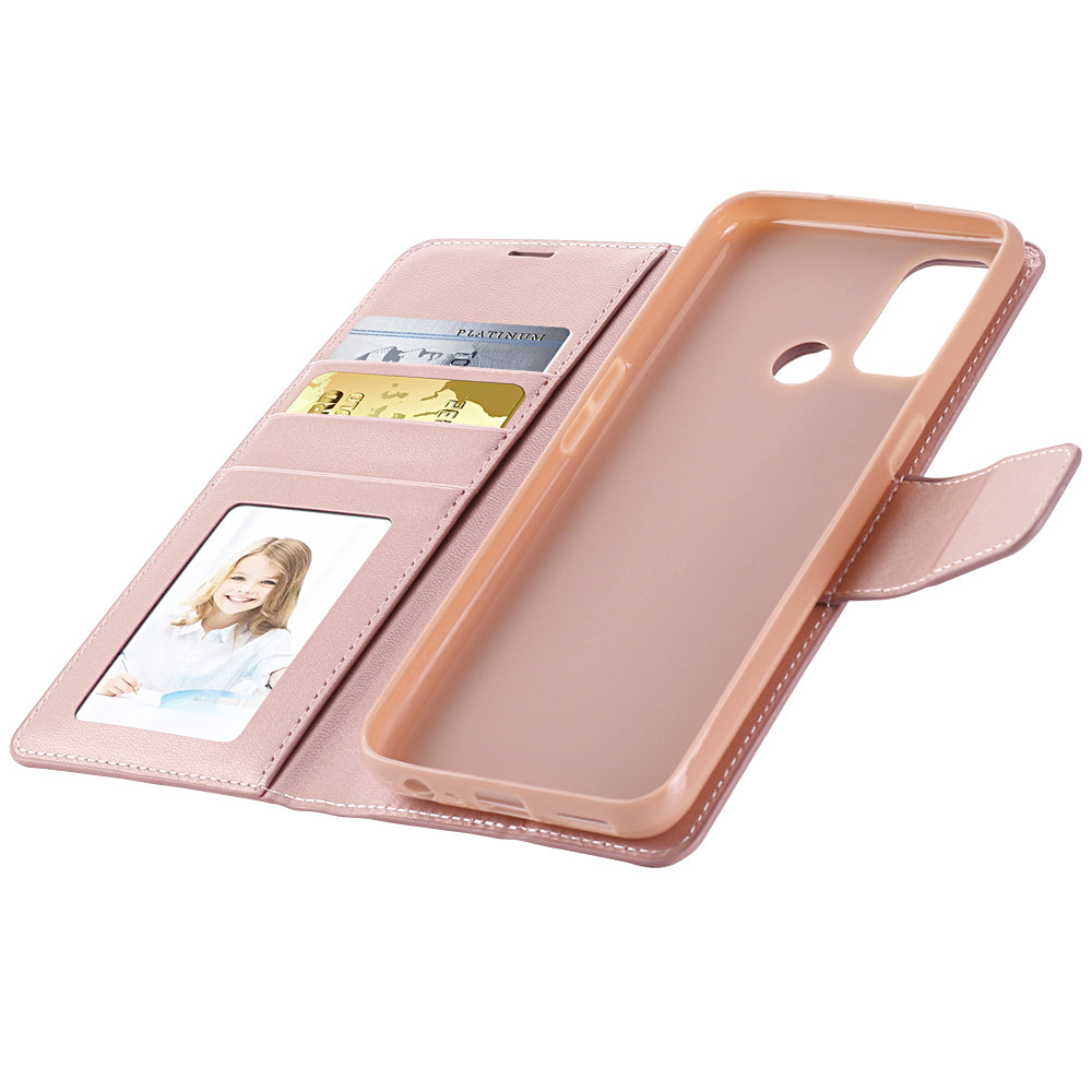 Hanman Mill Series Leather Wallet Flip Compatible with OPPO A53s 2020 Case