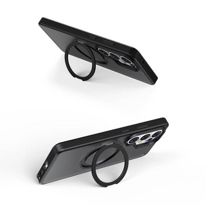 Compatible with Samsung S26 Ultra 2026 360° Rotating Ring Stand Magsafe Phone Case