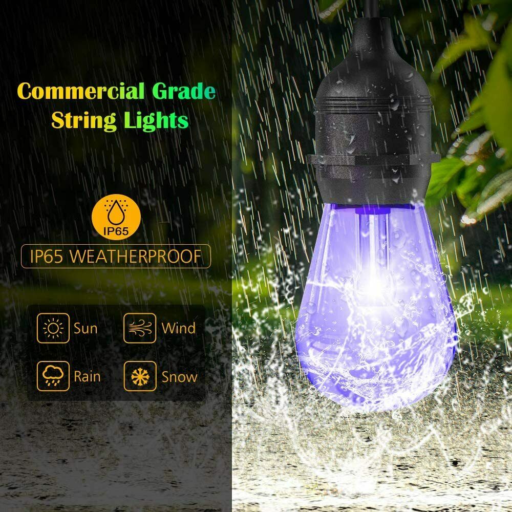 Outdoor Festoon Light String Lights 20M 24 LED Bulbs