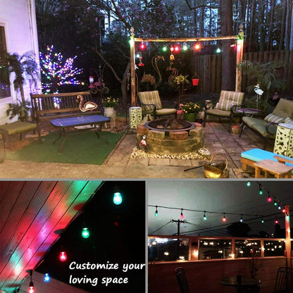 Outdoor Festoon Light String Lights 20M 24 LED Bulbs