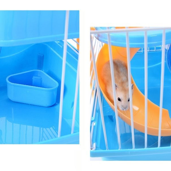 3 Tiers Gorgeous Hamster Mouse Cage pet toy Storey Fantasia Cage Castle - Pink