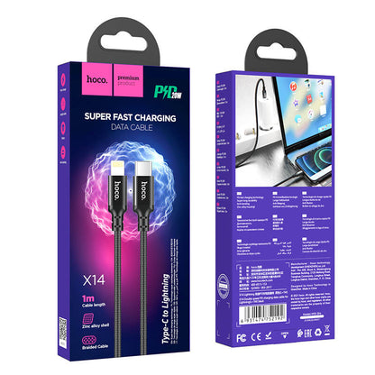 Hoco PD 20W Super Fasr Charging Data Cable Type-C to IP 1m