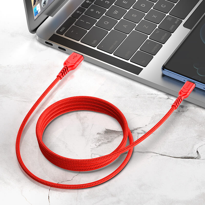 Hoco Nylon Braided Charging Cable USB to Type-C 2m 3A X59