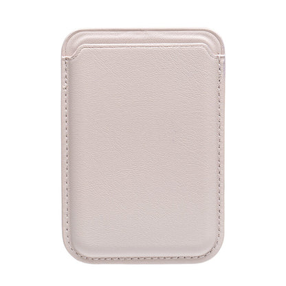 Mobie Back Stick Leather Magnetic Wallet Card Bag Holder