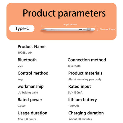 Mobie Screen Display Power Magnetic Adsorption Stylus Pen with iPad 2018 to 2025