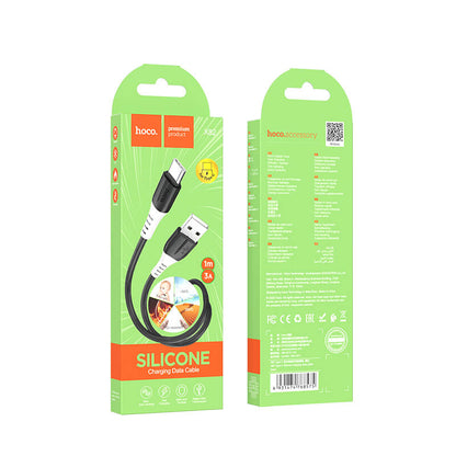 Hoco Silicone 3A Charging Data Cable USB to Type-C X82