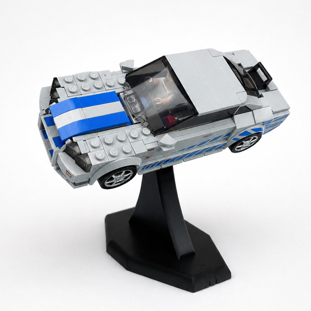 DisplayX 45°, 10cm Display Stand Compatible with LEGO® Speed Champion Sets