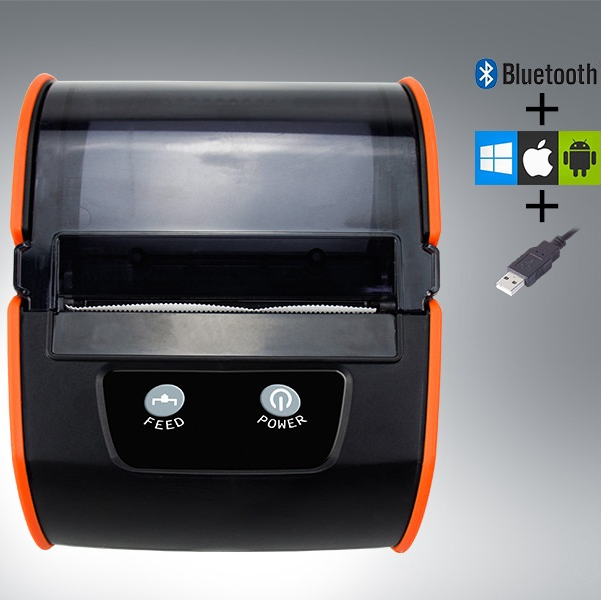 USB 80mm Thermal Sticker Tracking Label Printer Paper Barcode Printing Machine