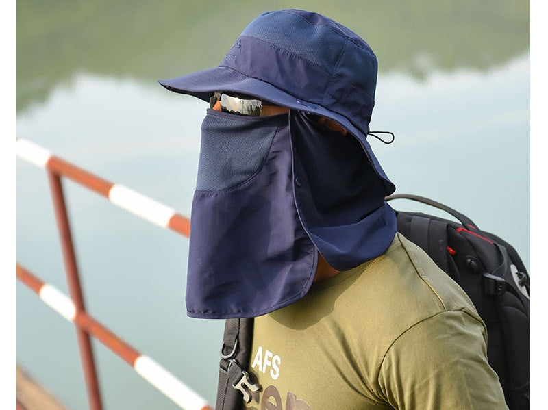 Sun Hat Wide Brim Bucket Outdoor Fishing Hiking Cap UV Protection
