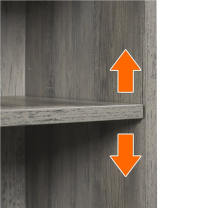 Sliding Barn Door TV Stand Grey Wash TV Cabinet