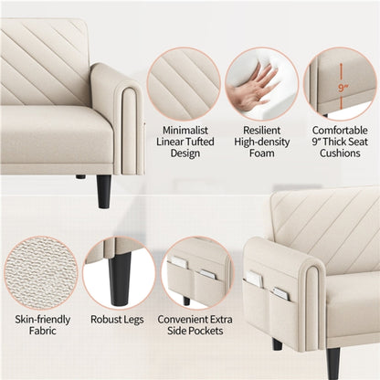 Fabric Convertible Sofa Bed