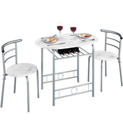 Modern Dining Set 1X Table + 2 Chairs