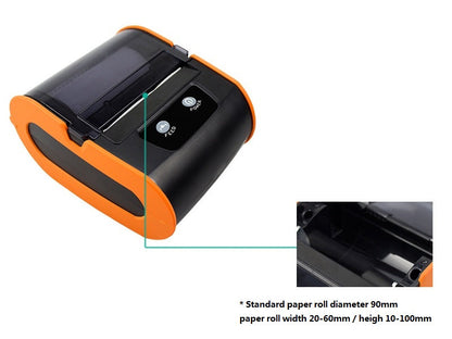 USB 80mm Thermal Sticker Tracking Label Printer Paper Barcode Printing Machine