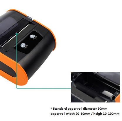 USB 80mm Thermal Sticker Tracking Label Printer Paper Barcode Printing Machine