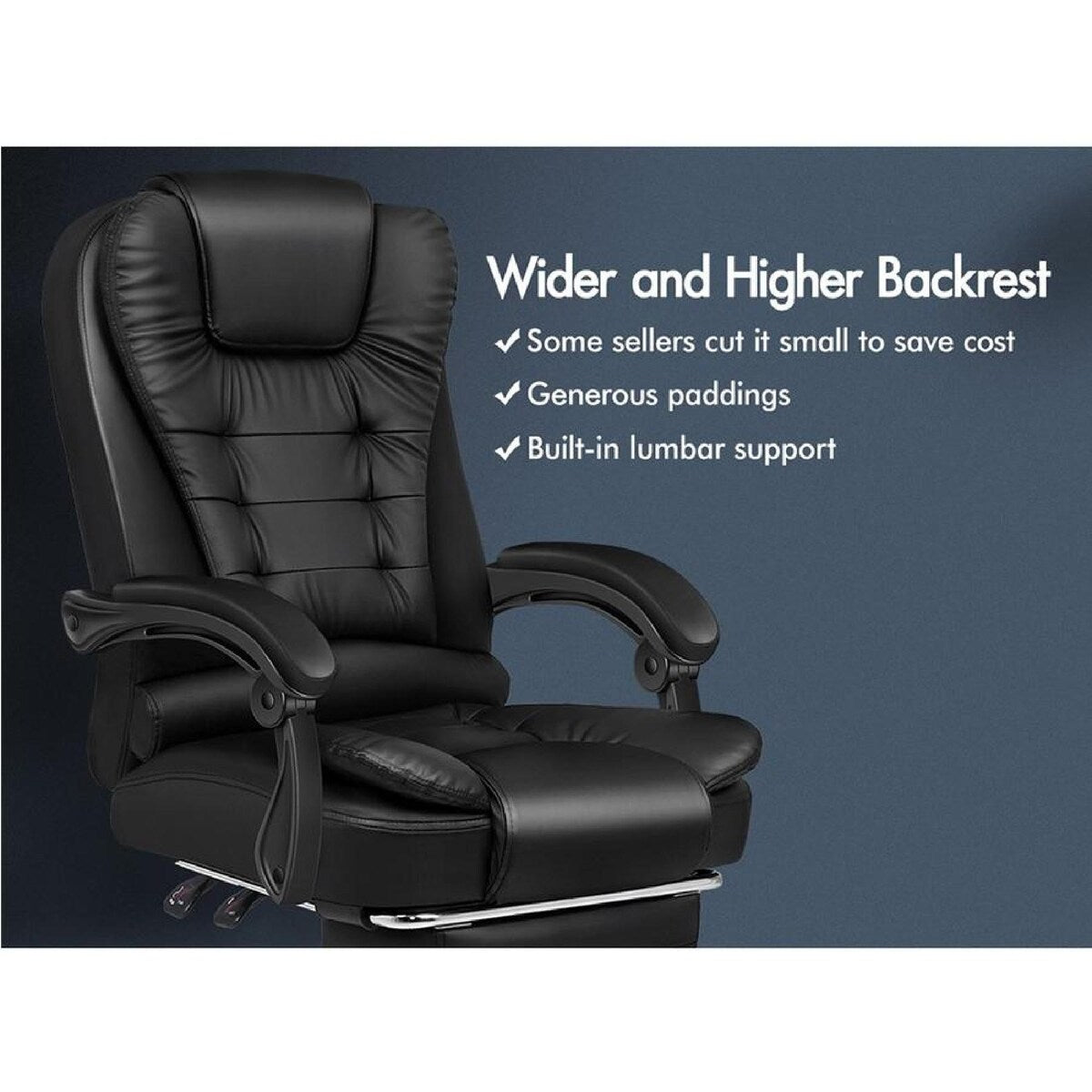 Reclining Leather Ergonomic Gaming Chair Office Massage Chair