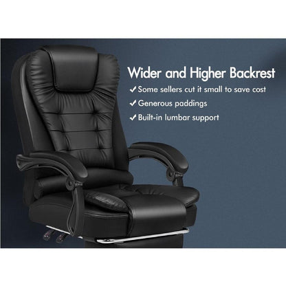 Reclining Leather Ergonomic Gaming Chair Office Massage Chair