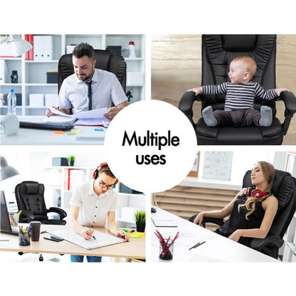 Reclining Leather Ergonomic Gaming Chair Office Massage Chair