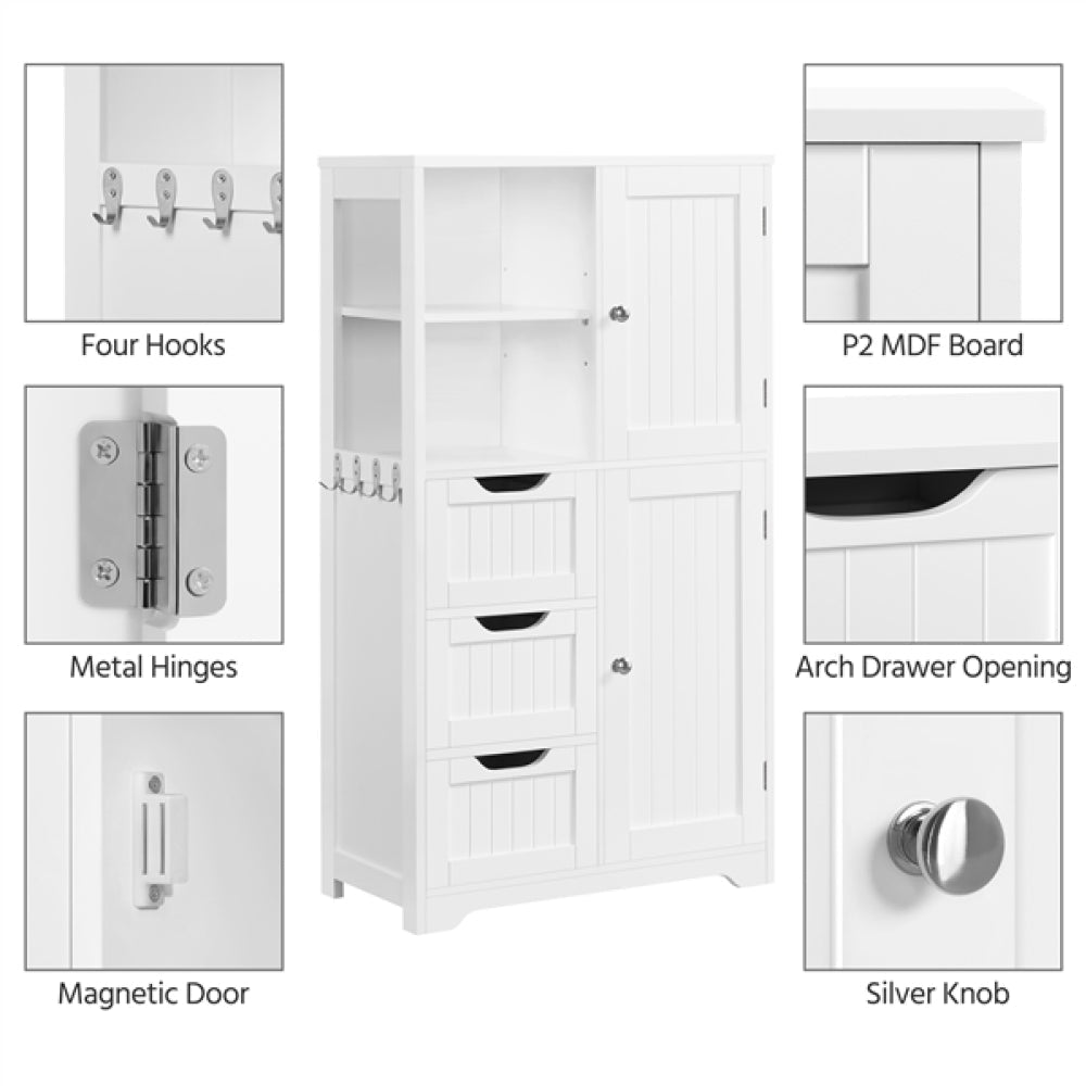 Freestanding Floor Cabinet Bathroom Storage